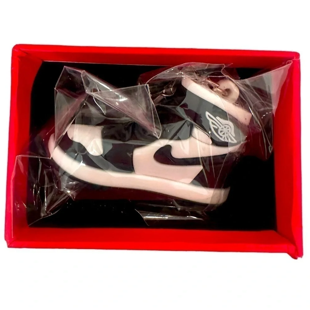 Air Jordan 1 High Top Nike Key Chain/ Bag Charm Black & White Comes w/box